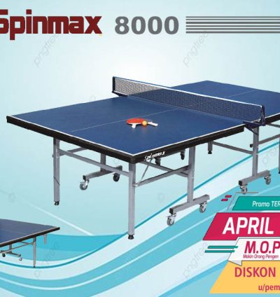 Tenis Meja Pingpong merk SPINMAX 8000