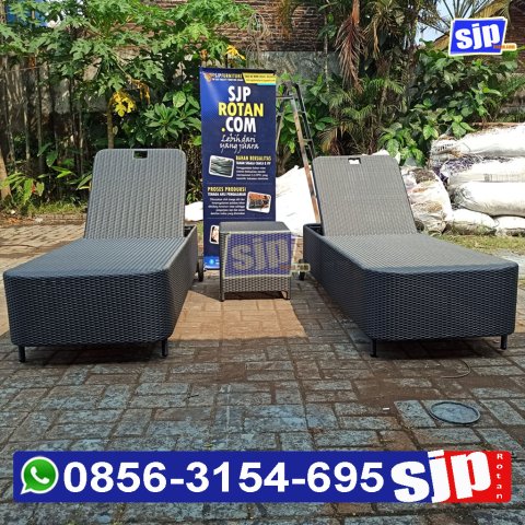 pabrik pengrajin sunbedpool rattan syentetic sunbed sun lounger kursi santai kolam renang rotan sintetis